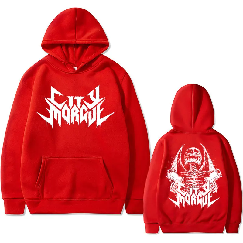 Rapper Zillakami Sosmula City Morgue Double Sided Print Hoodie 