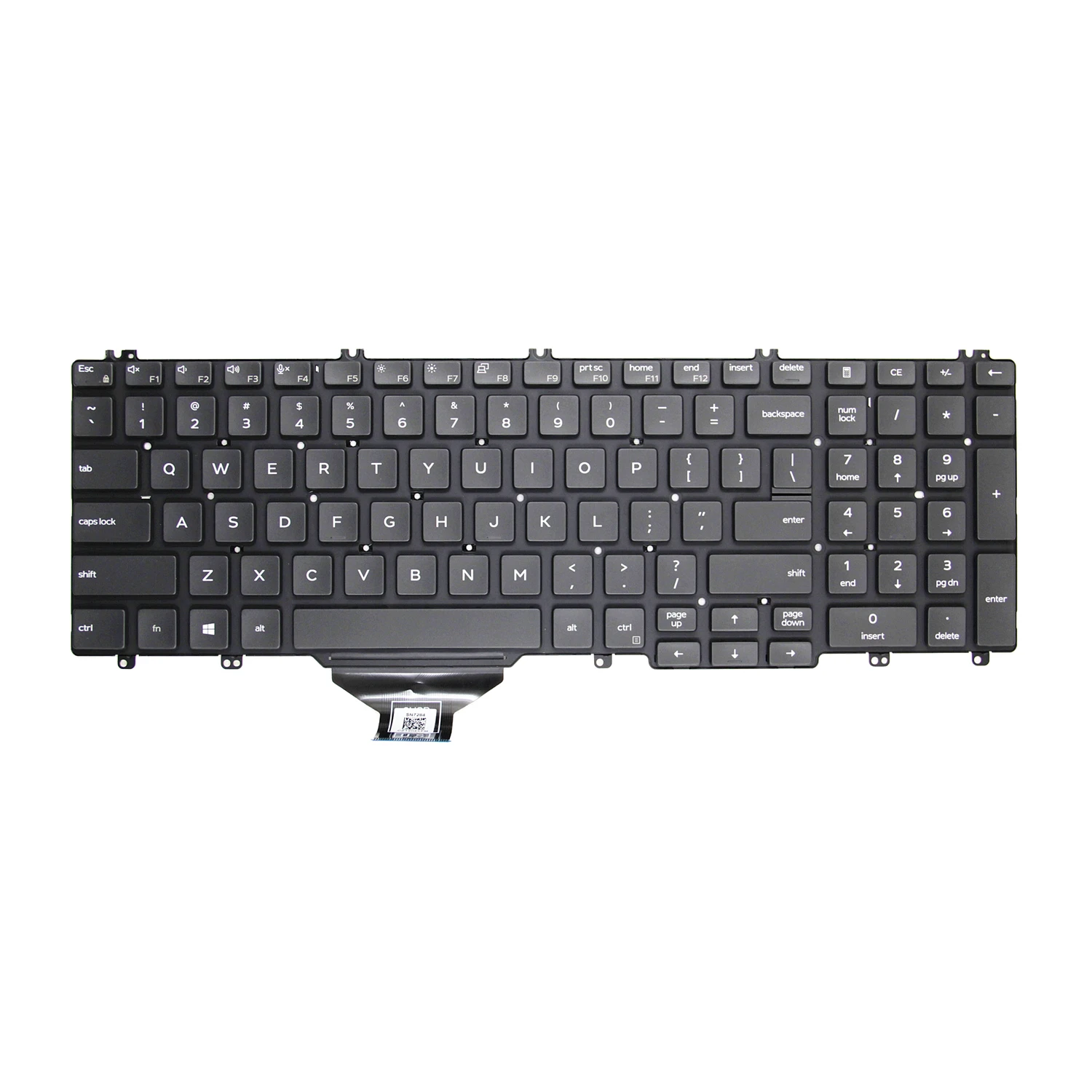 Clavier AZERTY Français Avec Rétroéclairage Pour Dell Latitude 5510/5511 - Neuf