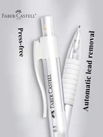 1/2/3/10 шт., механические карандаши Faber Castell Press, бесплатные механические карандаши 0,5 мм с ластиком, легкий карандаш, школьные принадлежности для письма HB/2B — изображение 2