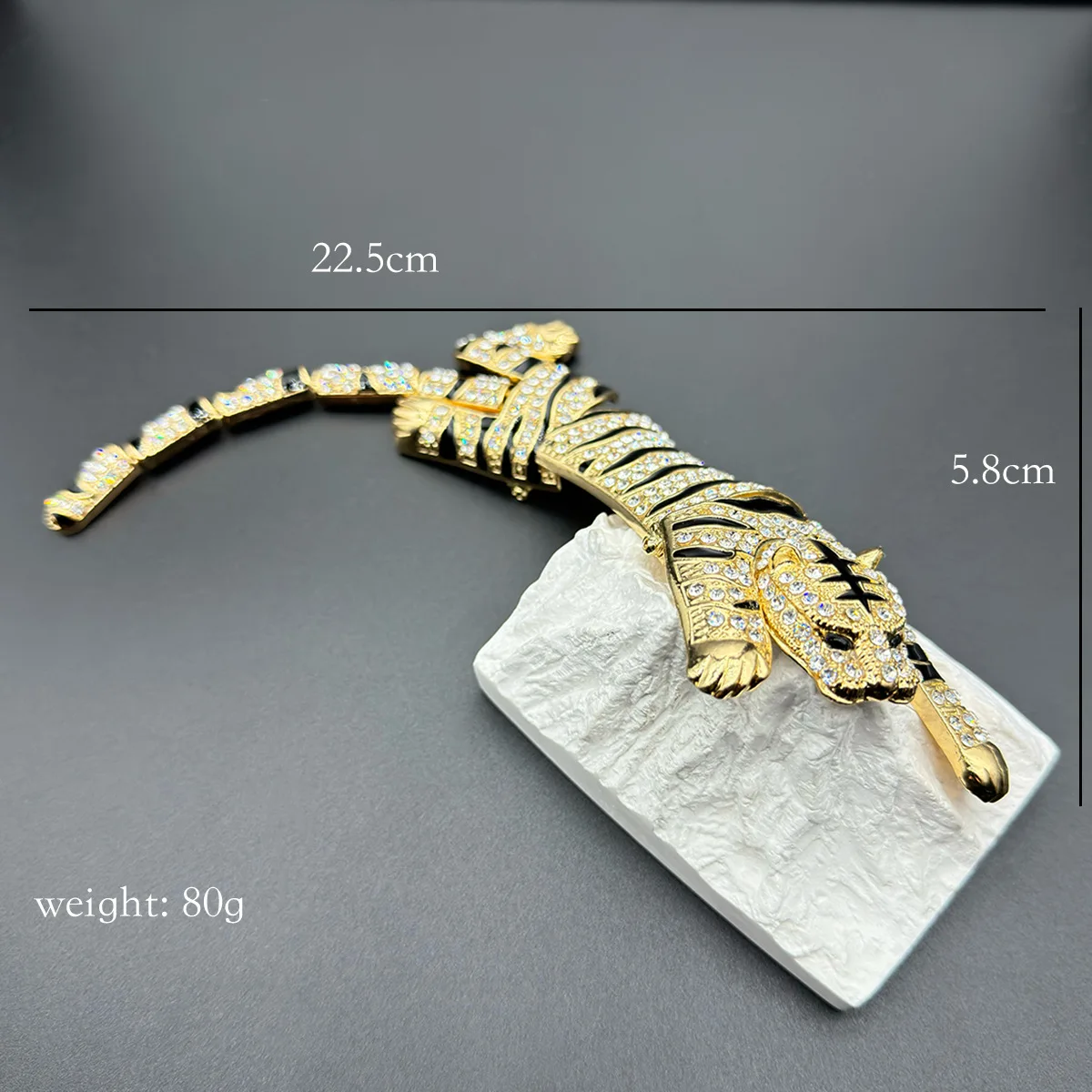 Spilla Moda Retro Tigre Strass Spilla Unisex Decorativa Corsetto - Foto 6