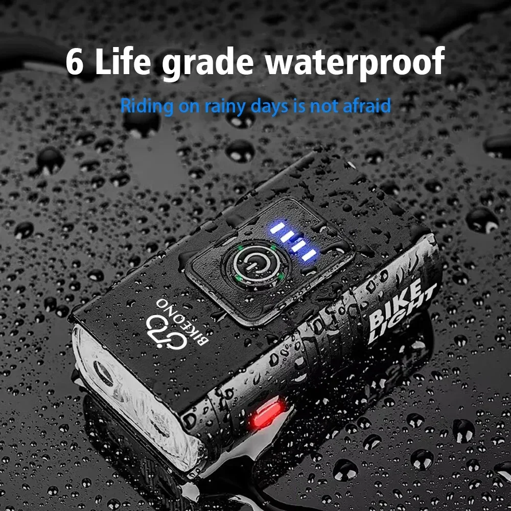 1000LM Bike Light Headlight T6 Bicycle Flashlight LED USB Rechargeable Torch Aluminum Alloy Cycling High Beam Low Accessories bike flashlight