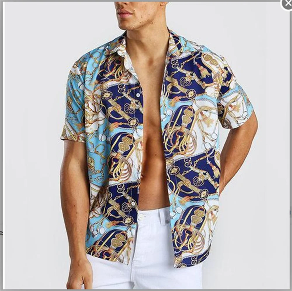 

Мужская рубашка с цветочным принтом, летняя крутая Повседневная Гавайская пляжная рубашка с 3d принтом, рубашка с отложным воротником и короткими рукавами, уличные топы, мужская и женская одежда, 2024