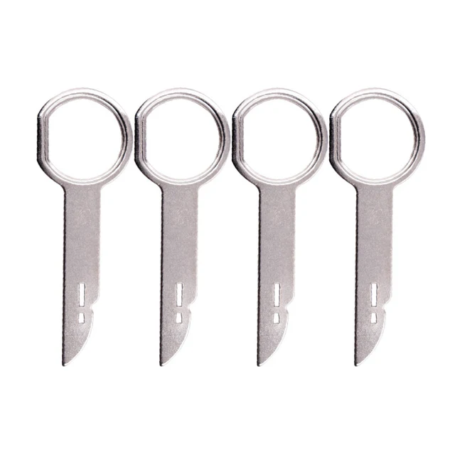 4 X Car Radio Extraction Key, Car radio drawer removal extraction keys, Car Radio Unlock Tool, St