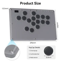 Haute42 V16 Joystick Hitbox Leverless Controller Hitbox Fightstick For PC/PS4/PS5/Switch Grey Stickless Arcade Stick Controller - Image 4