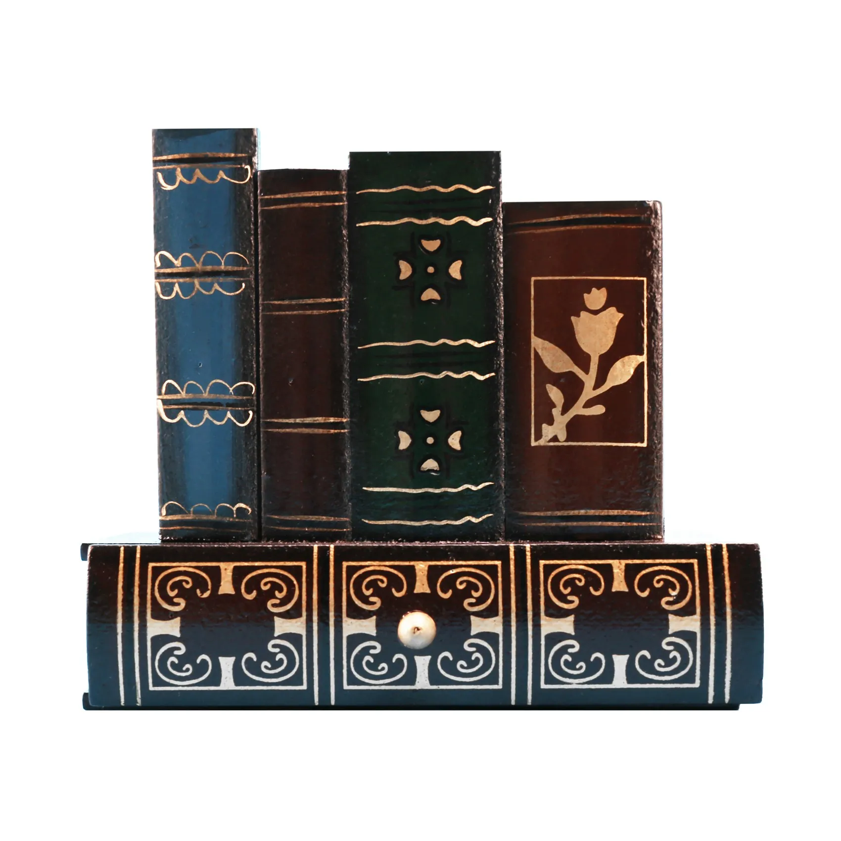 

Multifunction Retro Wooden Pen Holder Book Shape Wood Craft Home Decor Pencil Desktop Storage Box Drawers Stationery Holder Gift