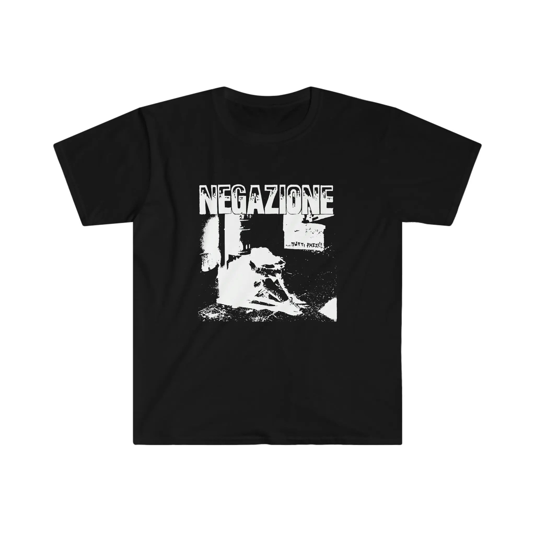 T-Shirt Negativa Tutti Pazzi Old-School Italian Hardcore