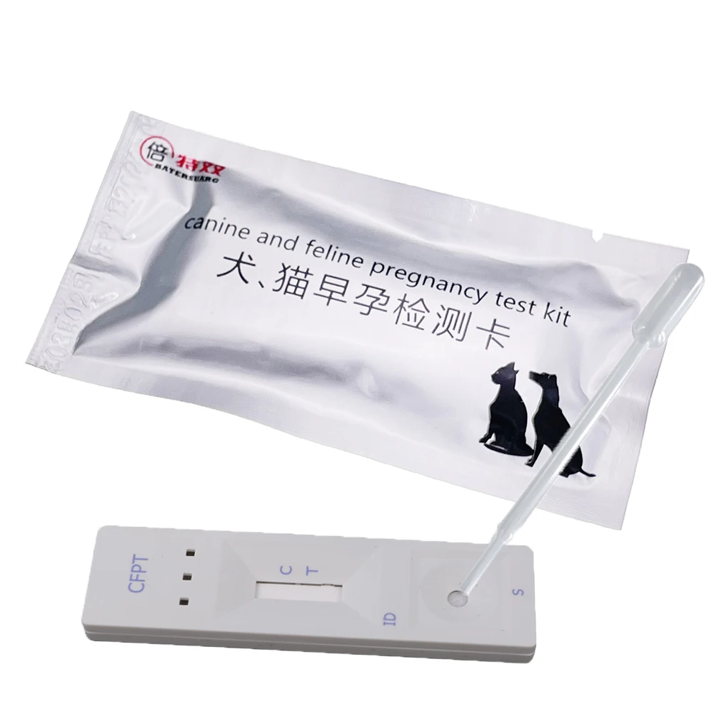1PCS Dog Early Pregnant Pregnancy Test Card One Step Raid Strip Kit Serum Blood Pet Canine Feline Clinic Supplies