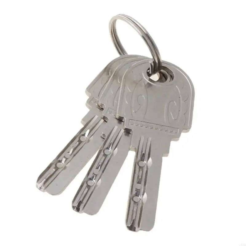 Entry Door Lock Cylinder Lockset with 3 Key Antitheft Security Interior Lock Entry Front Door Locksets C5AD