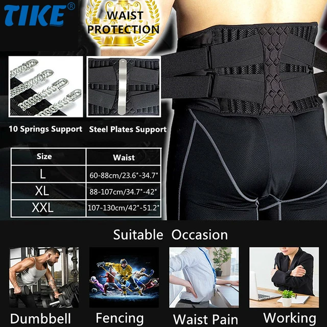 TIKE Medical Back Brace Waist Trainer Belt Spine Support Adult