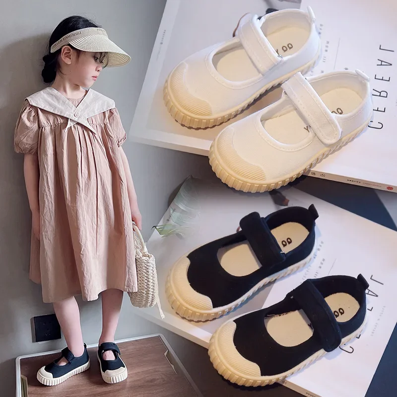 Baby Shoe Baby Girl Canvas Shoe Solid Color Biscuit Shoes Casual Shoe Student Shoes Sneaker for Boy Kid TenisDe Mujer Zapatillas 3
