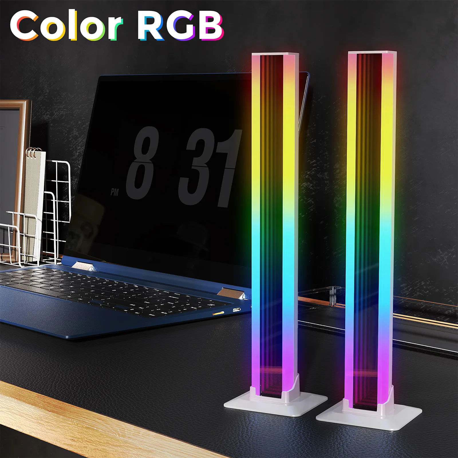 

Smart RGB LED Light Bars Night Light With Bluetooth APP Control Music Rhythm Lights Backlight For Gaming TV Room Decoration Lamp