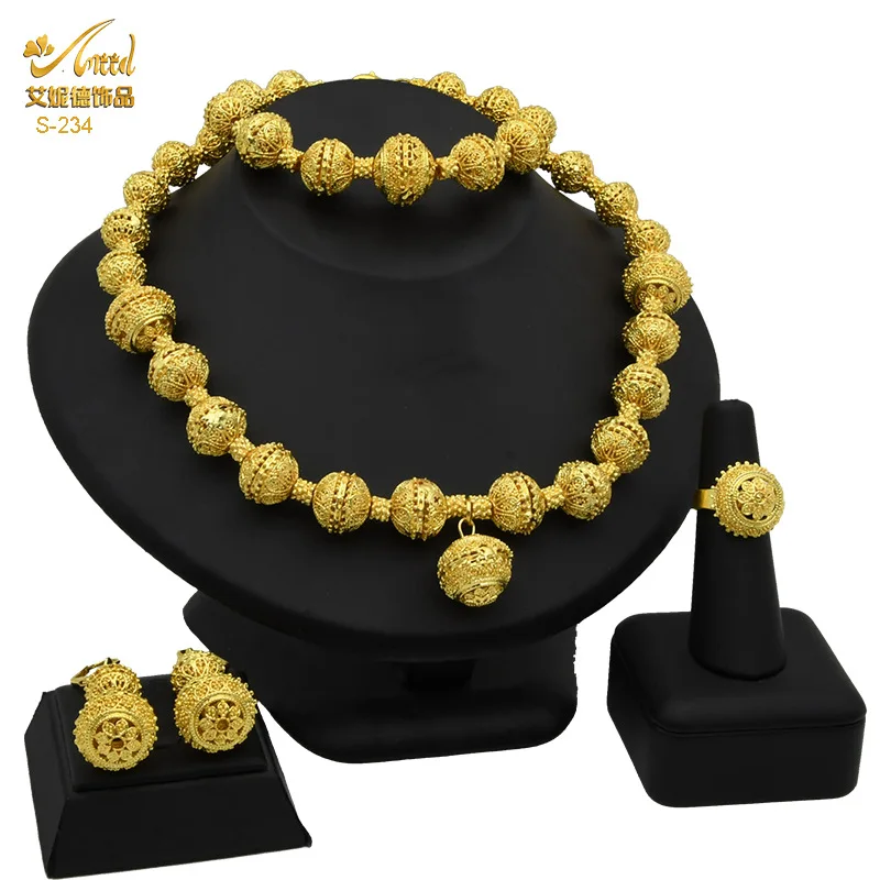 Zircon Pearl Gentle Bridal Set Women's 24K Gold AU999 - Smooth chain, round pearls, skin-friendly comfort 6