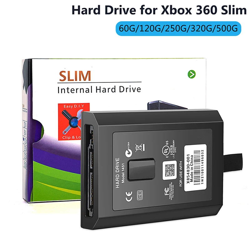 Disco Rigido Da 500Gb 320Gb 250Gb 120Gb 60Gb Per Console Di Gioco Sottile Xbox 360 Disco Rigido Interno Hdd Per Microsoft Xbox 360 Slim