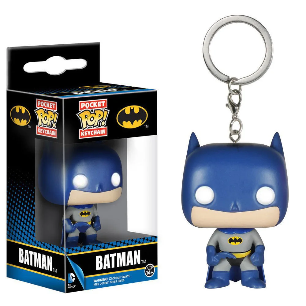thumbnail image 4 of FUNKO Batman Comics Nuevo muñeco de acción de PVC Edición de película Dark Knight Llavero de vinilo Juguete Pop Pocket Serie Modelo Juguete Llavero, 4 of 5