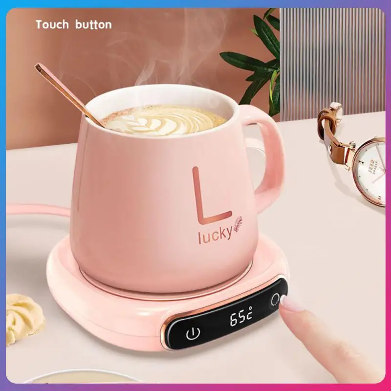 

Portable Mug Heating Coffee Mug Cup Warmer Cup Heater Warm Mat Milk Tea Water Heating Pad Constant Temperature Coaster for Home