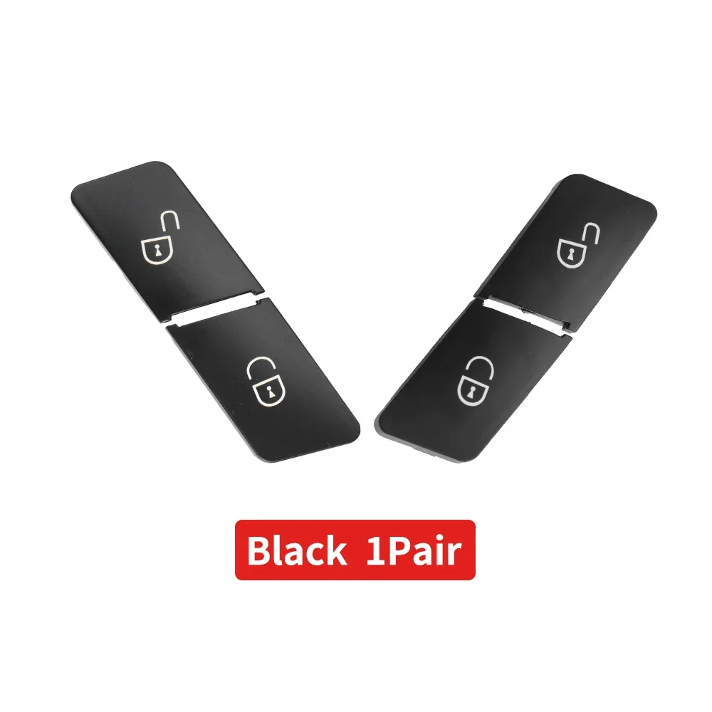Silver Car Door Unlock Buttons Cover Trim – Fits Mercedes Benz GLA, CLA, GLE, ML, GL, C, E Class