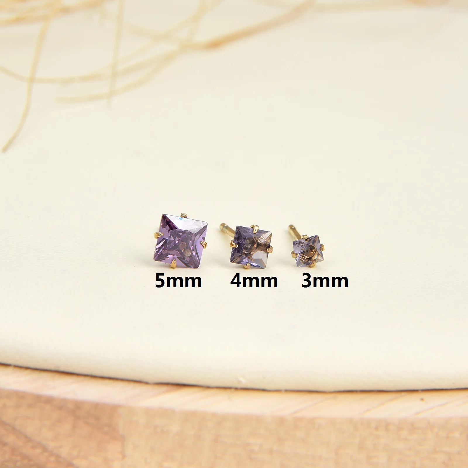Set De 6 Paires De Boucles D'oreilles Cartilage - Acier Chirurgical 316L, Dos Plat, CZ Brillant, Hypoallergénique