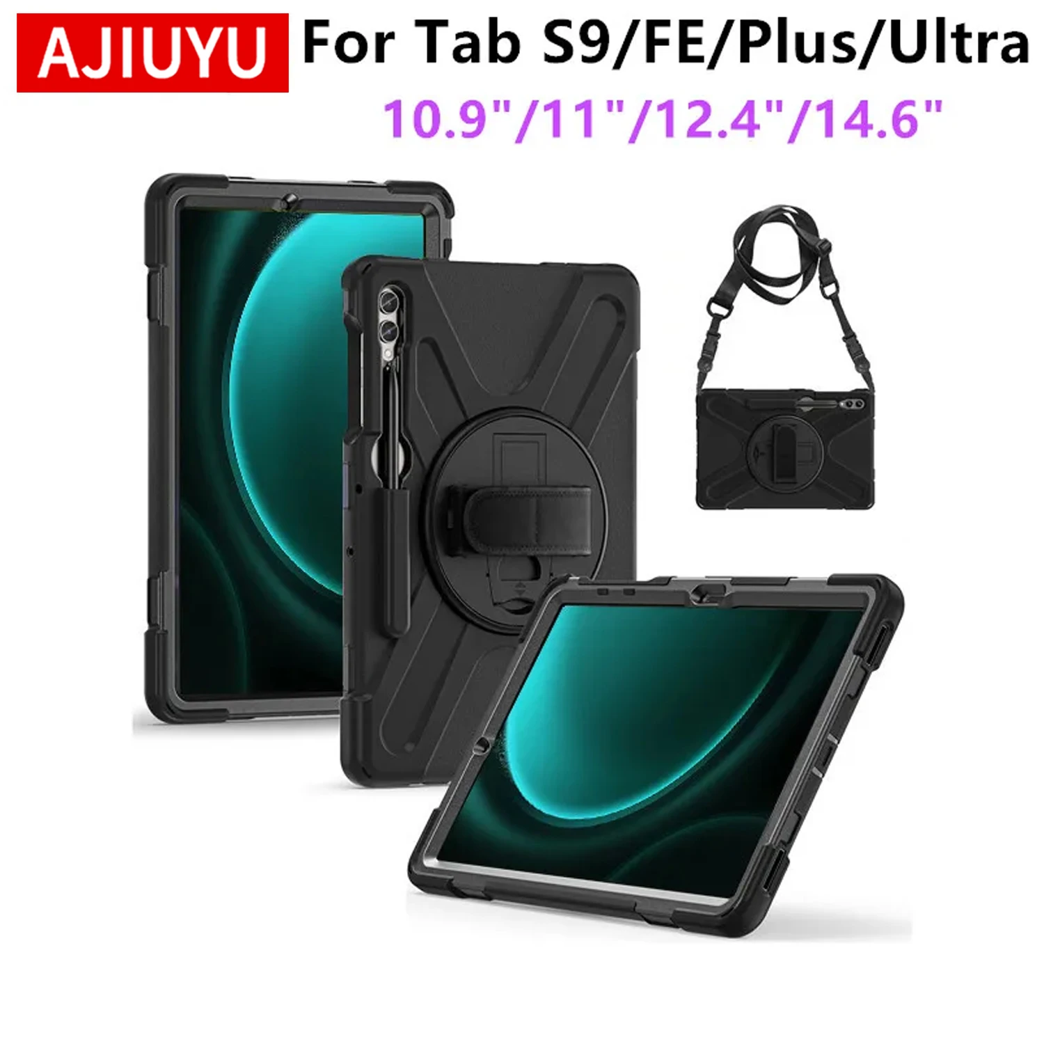 Heavy Duty Shockproof Kickstand Silicone Tablet Cover