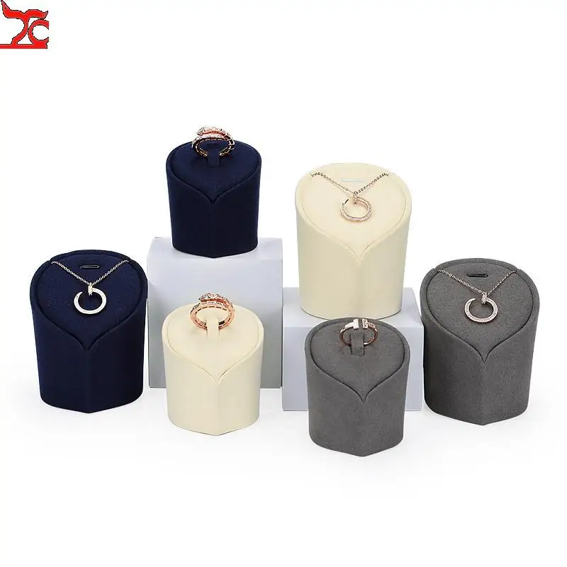

Ring Display Rack Creative Jewelry Display Microfiber Fabric High-End Jewelry Ornaments Metal Storage Props Customization