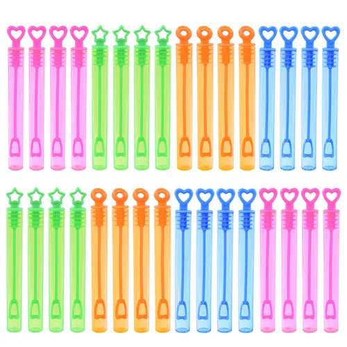 10-50pcs Colorful Bubble Soap Bottle Heart Wand Empty Tube Kids Birthday Party Favors Pinata Filler Toys Wedding Gifts for Guest - Image 9