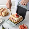 Kitchen Appliances multi-function Portable 2-slice Stainless Steel plate sandwich maker waffle maker 6