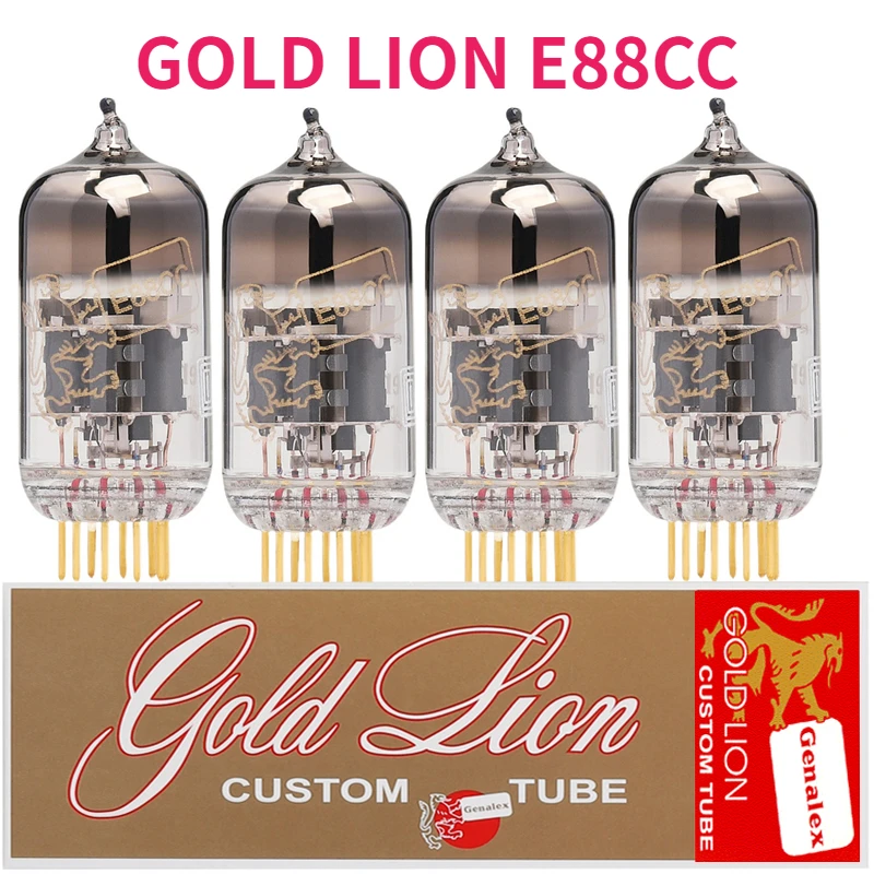 E88CC Vacuum Tube GOLD LION Replaces The 6922 ECC88 6DJ8 Tube Factory