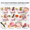 9 in 1 Vegetable Chopper Multifunctional Vegetable Slicer Cutter with Container Carrot Fruit and Garlic Chopper Kitchen Gadget 5