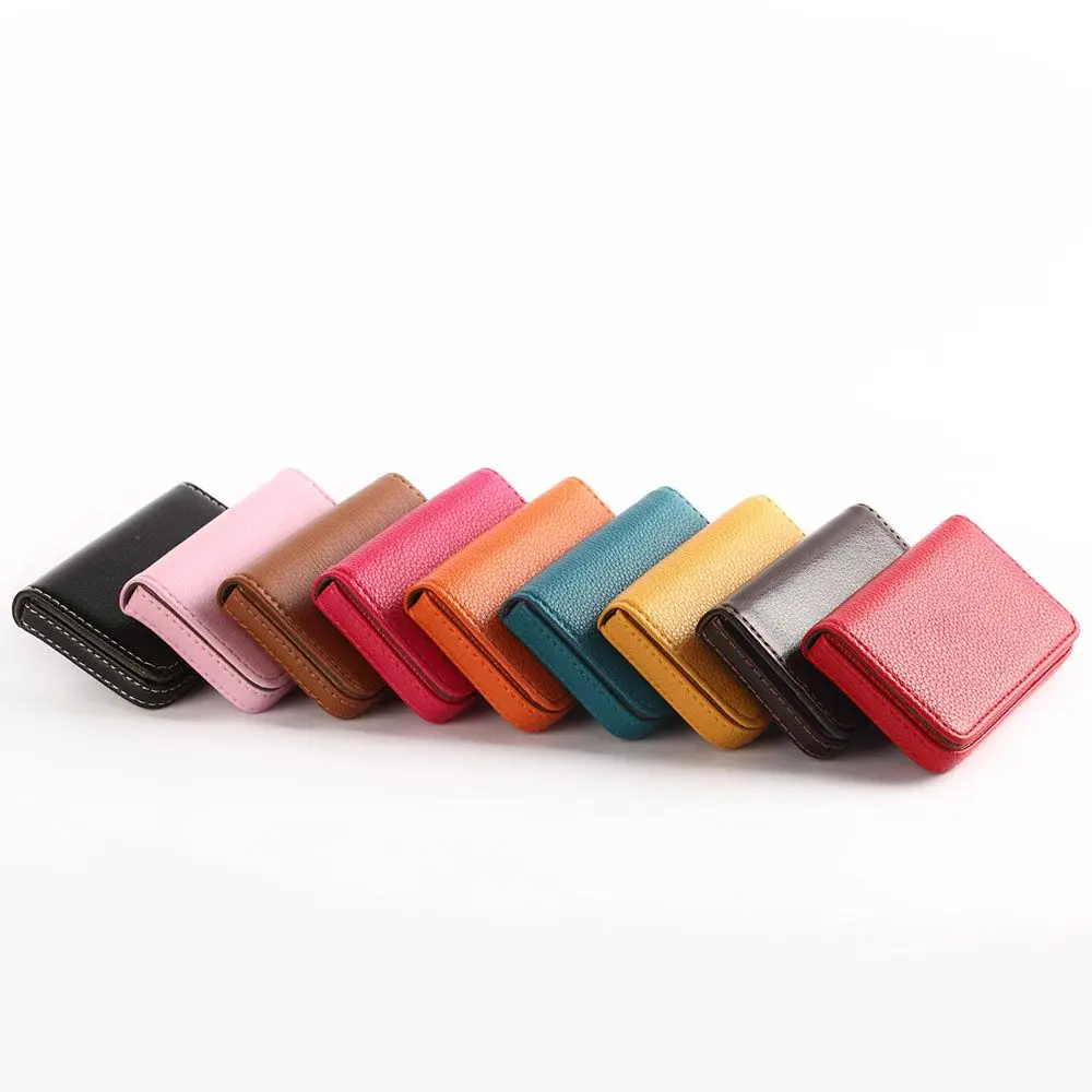 Fashion Men Wallets & Holders Holder PU Leather Card Business Card Money Clips Wallet Holder