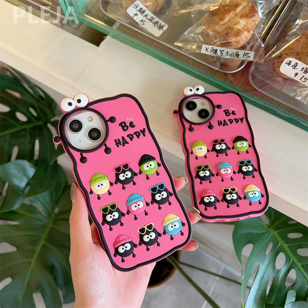 Simpatica Custodia Per Telefono Rosa Briquet Divertente Per Iphone 14 Pro Max 11 12 13 Pro Max Custodie Antiurto In Silicone Morbido Kawaii Cartoon Co