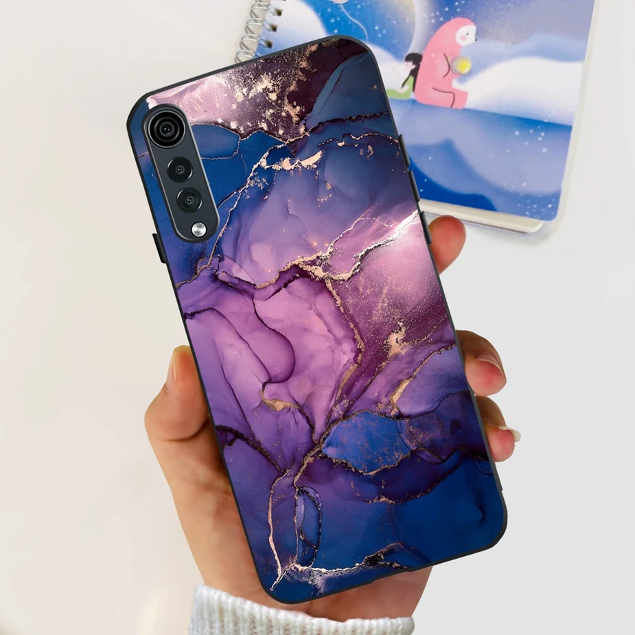 Stylish Painted Silicone Soft Phone Case - 6.8'' Bumper Cover, Compatible with LG Velvet 5G