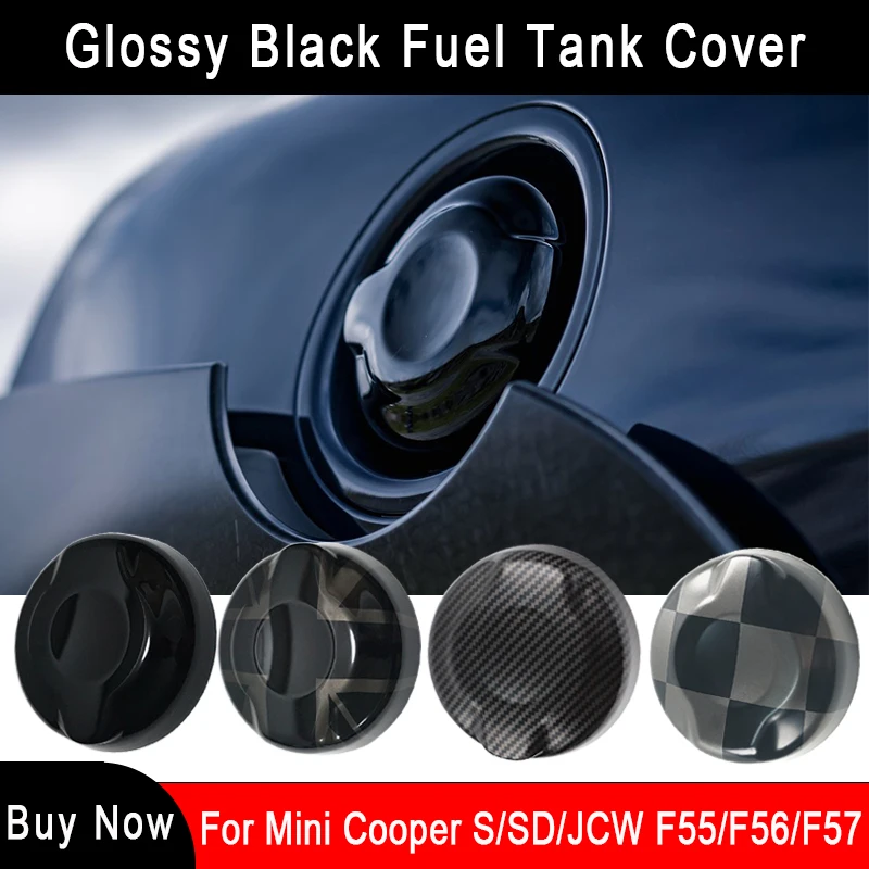 Brand New Plastic Ray Stijl Black Fuel Tank Cover Voor Mini Cooper S F55 F56 F57 2.0T (1 stks/set) auto-Styling Accessoires