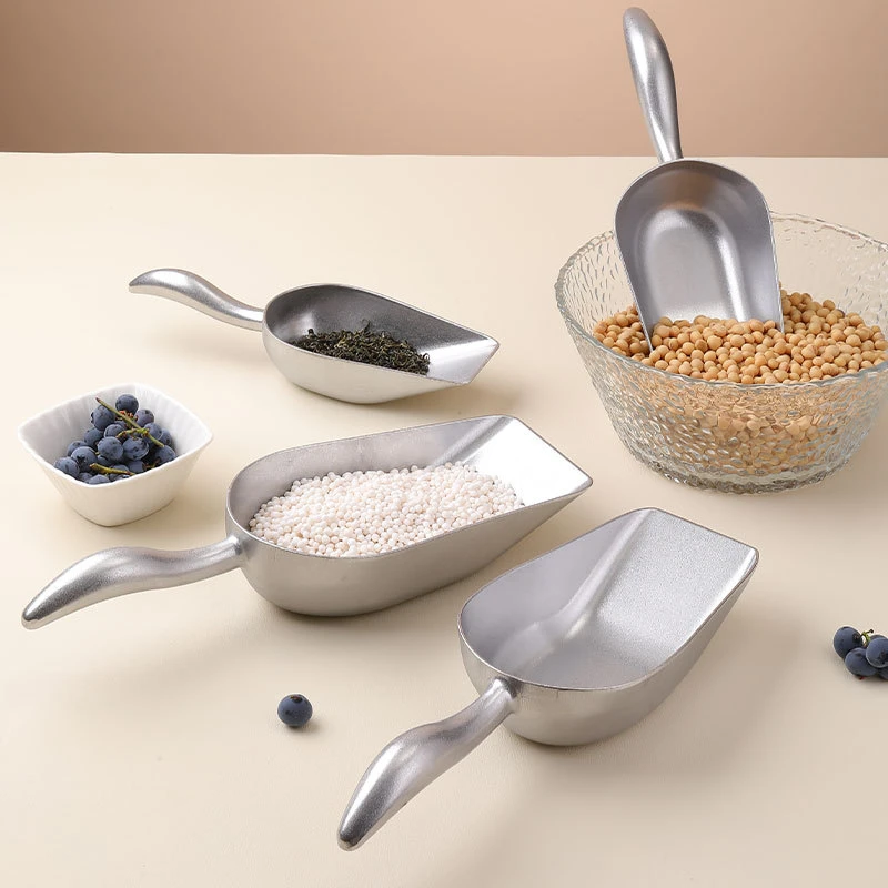 Paletta Per Ghiaccio In Lega Di Alluminio - Bocca Quadrata, Per Bar, Ristorante, Cucina, Negozio Dolciumi