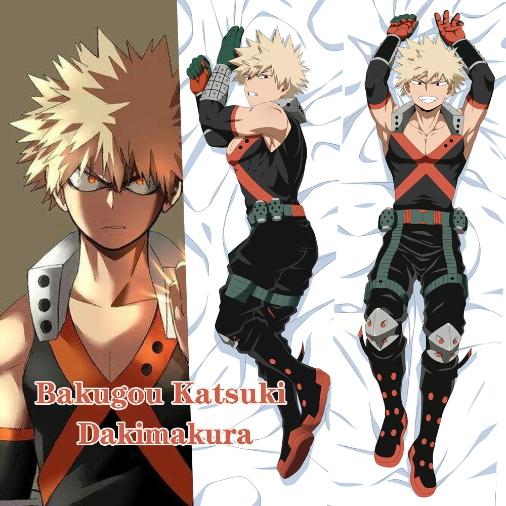 Аниме Мой герой Академия Bakugo Katsuki обнимающая подушка для тела Чехол Otaku Длинная
