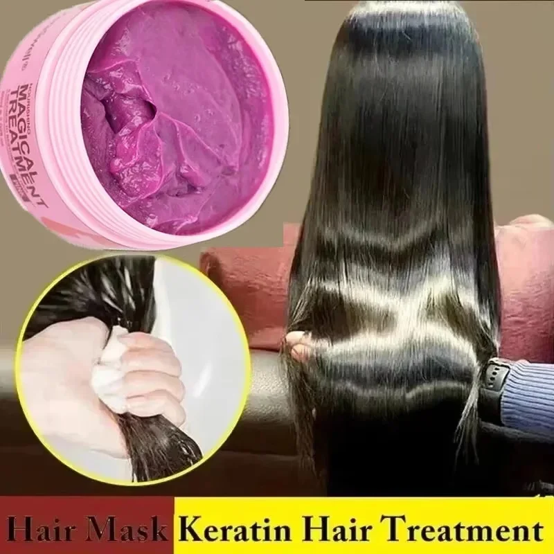 Magical Keratin Hair Mask 5 Seconds Repair Damaged Frizzy Hair Soft Smooth Shiny Nutrition Deep Moisturize Nourishing Hair Care 1