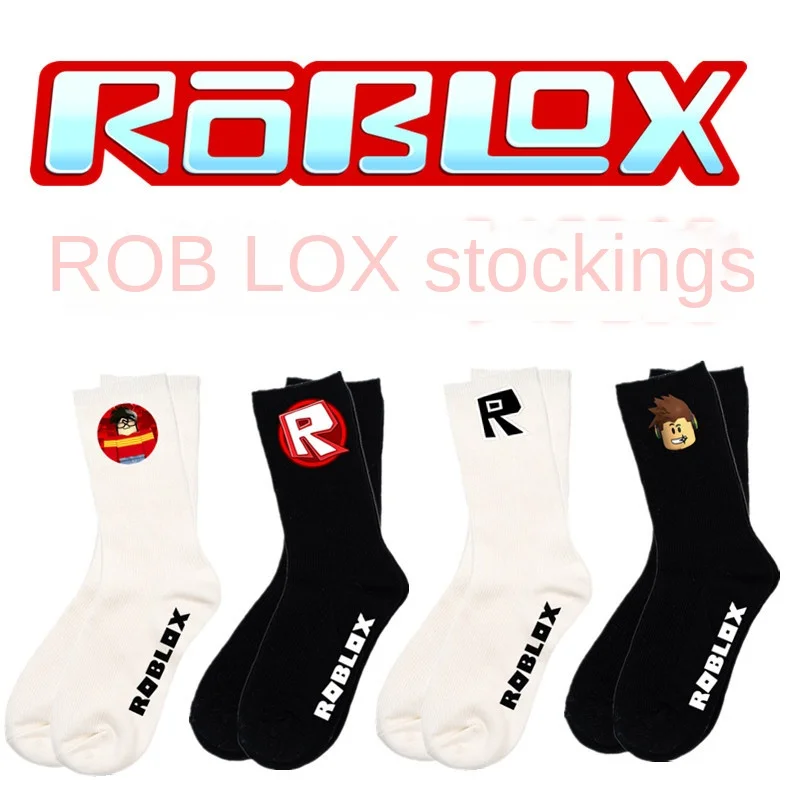 

Длинные носки ROBLOX, женские и мужские зимние длинные хлопковые носки, повседневные спортивные хлопковые носки, вязаные носки