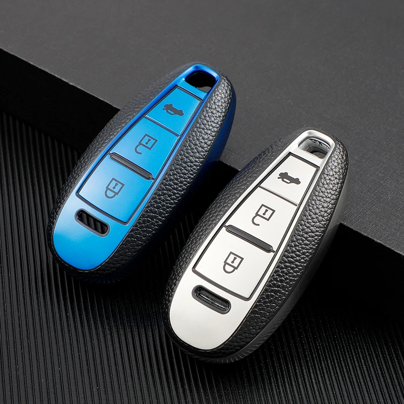 

TPU Leather Car Smart Key Cover Case Bag For Suzuki Baleno Ertiga Ciaz Ignis Kizashi Swift SX4 S-cross Vitars Protector Keychain