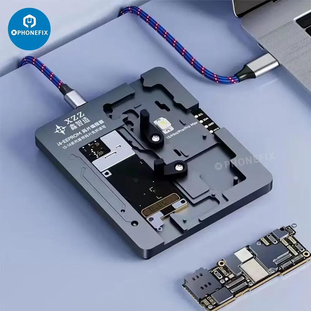 XINZHIZAO FIX-E13 i4 EEPROM Programmer Logic Baseband Read Write Tool for iPhone X-14 Pro Max Non-Removal EEPROM IC Test Fixture