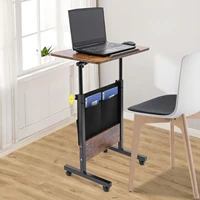 Portable Laptop Desk Rolling Computer Stand with Adjustable Height     1