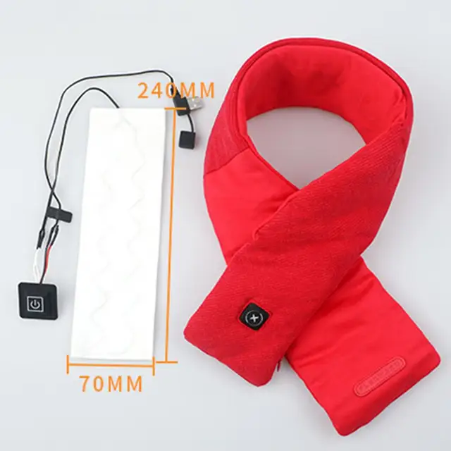 Fűtőpad Usb Töltésű Ruhák 5V Nyaki Tekercselés Derék Hasi Párna Melegebb Fűtőberendezés 3 Hőmérsékleten Állítható - Image 5