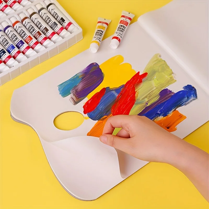 Tear-off Paper Disposable No-Clean Tear-Off Portable Outdoor Tools Oil Painting Gouache Palette_voghion.com