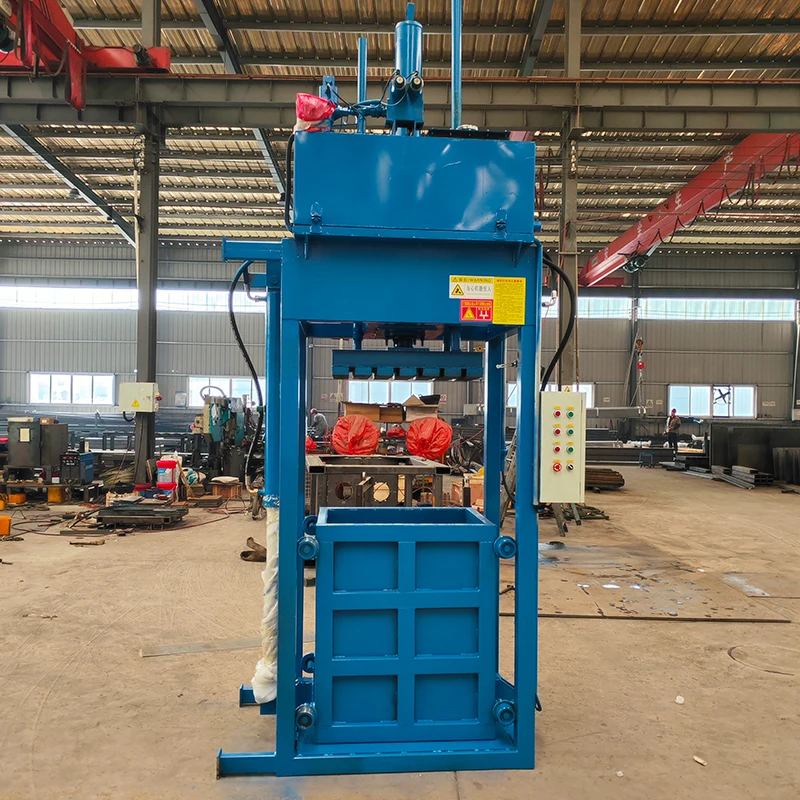 Vertical Semi-Automatic Hydraulic Packer /Waste Paper Baler Of Garbage Station /Waste Cloth Waste Compressor 3