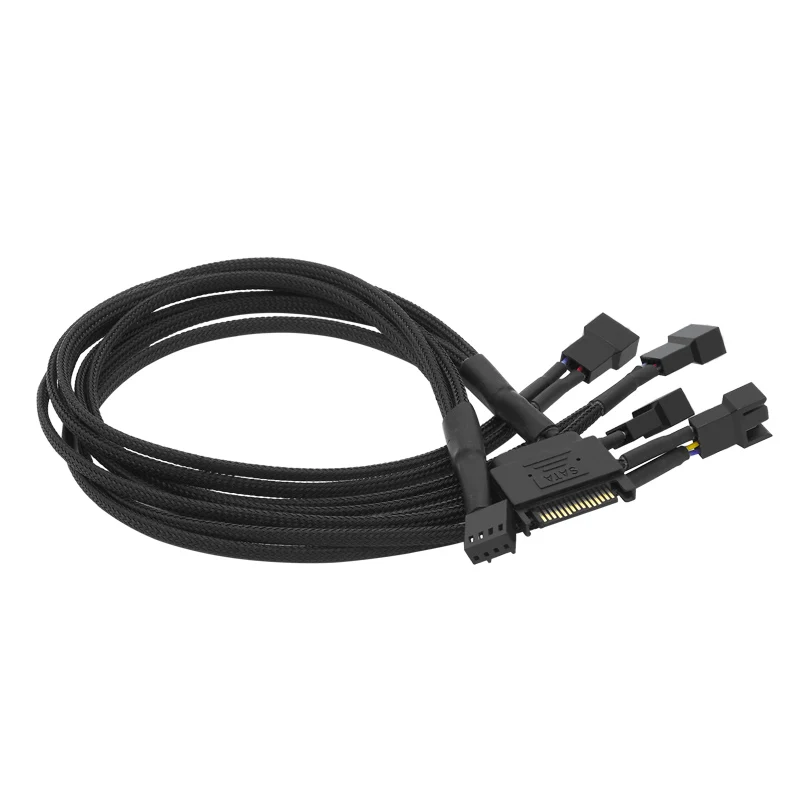 Компьютерный Вентилятор ШИМ с контролем температуры SATA Line одна точка пять на 4