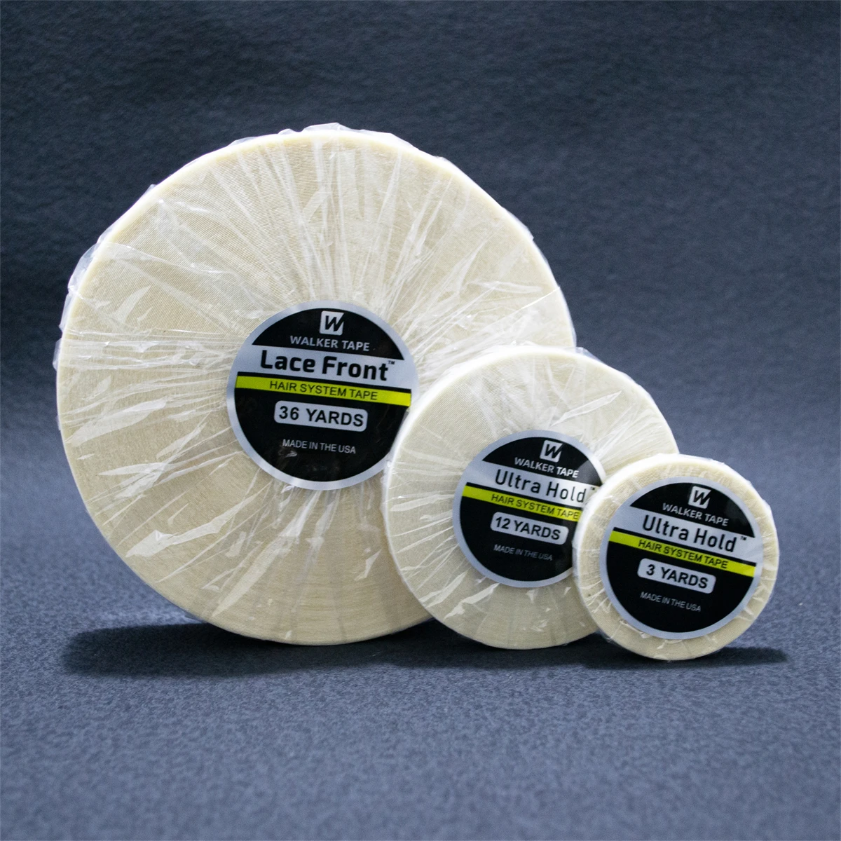 3야드/12야드/36야드 울트라 홀드 헤어 시스템 테이프 양면 접착 테이프 (헤어 익스텐션, 부분 가발, 가발용) 화이트 테이프 강력 접착
