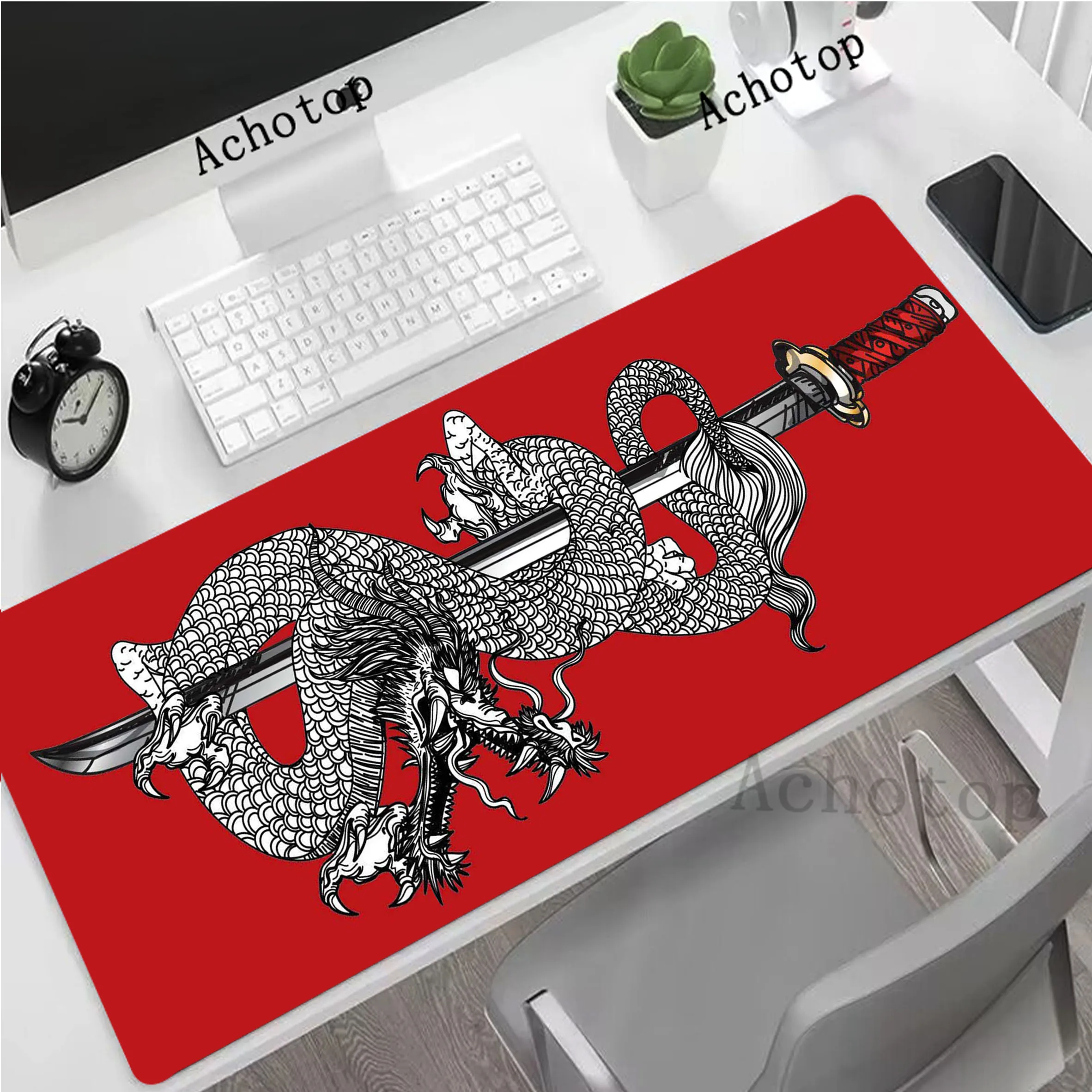 

Dragon Mouse Pad Pc Gamer Mousepad Rubber Mouse Mat Locking Edge Gaming Speed Keyboard Pads Rubber Office Rubber Desk Mat