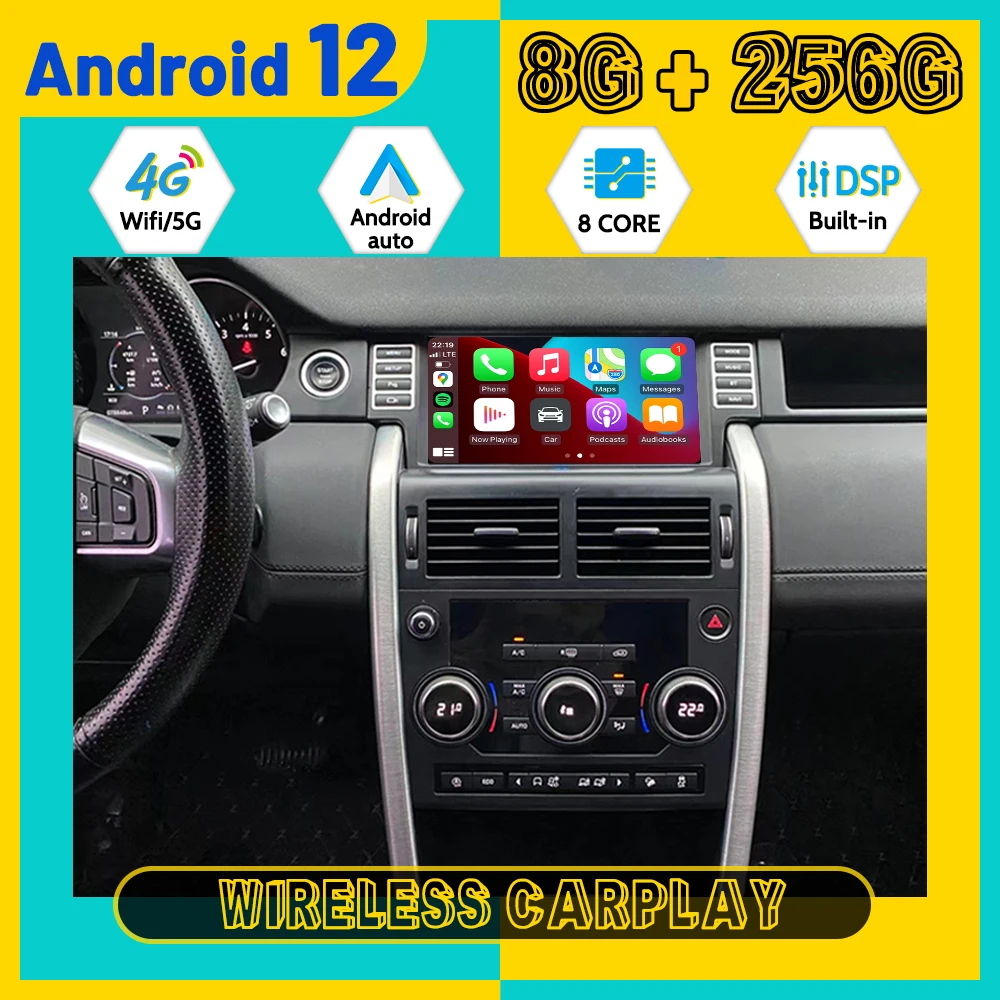 

Android 12 Carplay Radio For Land Rover Range Rover Discovery Sport 2016-2019 GPS Navi Autoradio Automotive Multimedia Head Unit