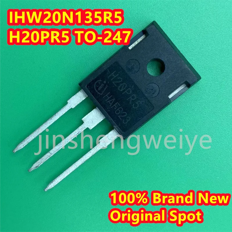 

1~10PCS Free Shipping IHW20N135R5 H20PR5 100% Brand New Original Stock 20A 1350V TO247 High Power Induction IGBT Tube