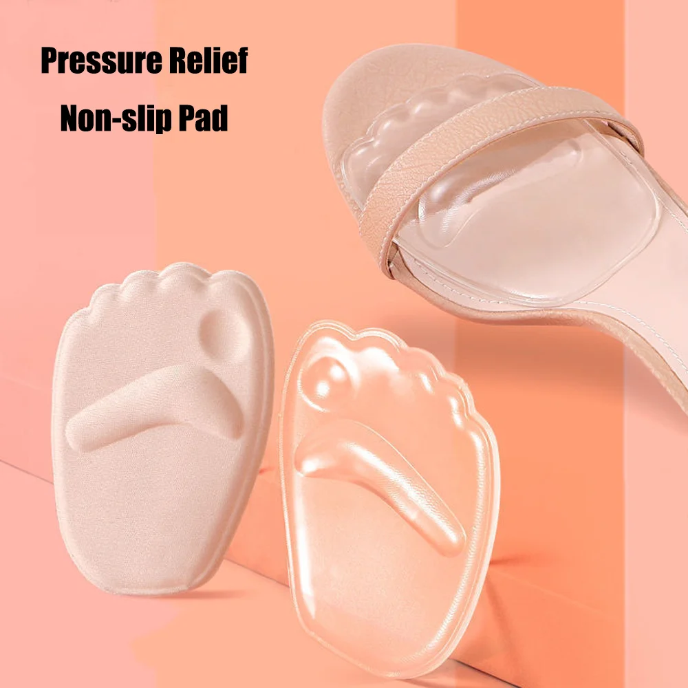 Silicone Forefoot Pads for Women High Heel Shoes Anti-Slip Inserts Anti-Pain Foot Pads shoe insoles forefoot pads forefoot cushion