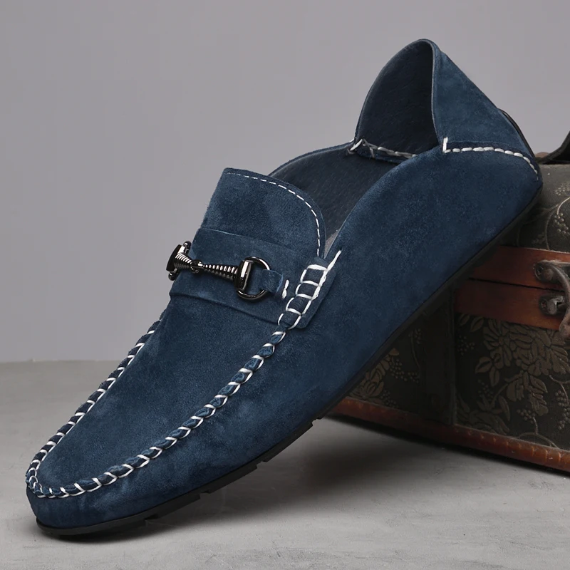 All-match Loafers for Men Fashion Soft Sole Social Flats Casual Driving Flats Slip-on Male Moccasins Mens Slip on Dress Footwear 6
