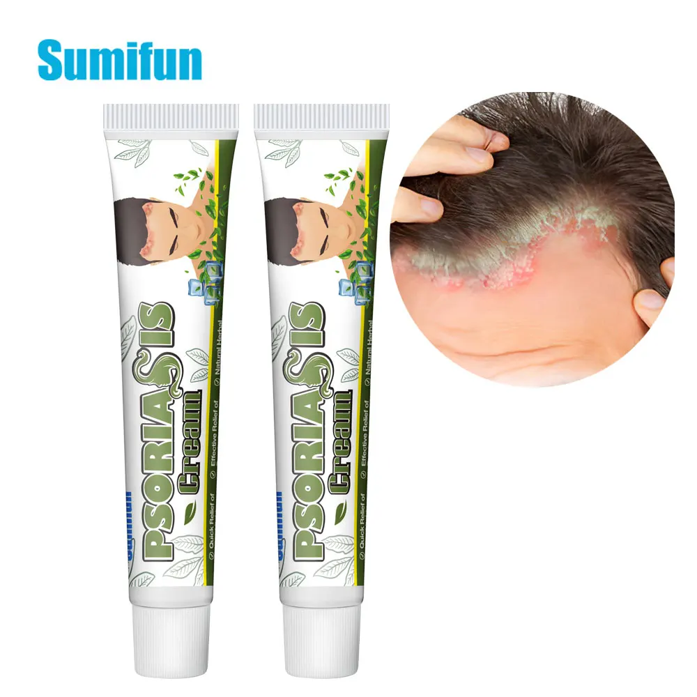 Sumifun Seborrheic Dermatitis Ointment Treatment Dermatitis Eczema Head Acne Pruritus Repair Scalp Hair Care Cream 20g skin care ointment