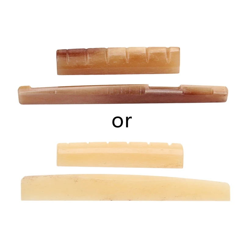 

2 шт./компл., седло и гайка для костяного гитарного моста для народной акустической гитары, Прямая поставка